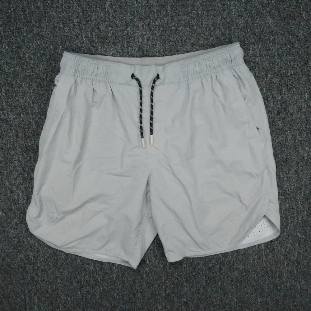 Legends Shorts Mens Medium Gray Luka Athletic Perforated Running Lined Training